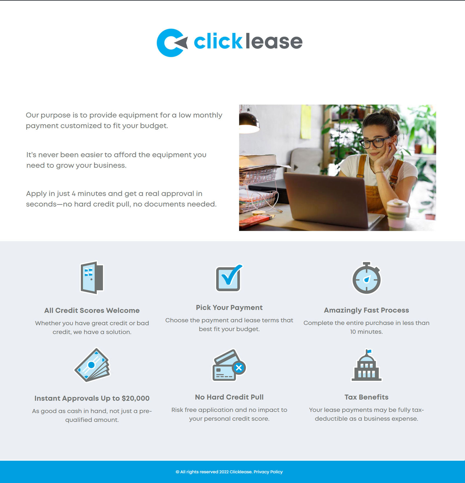 Learn More About Clicklease Financing