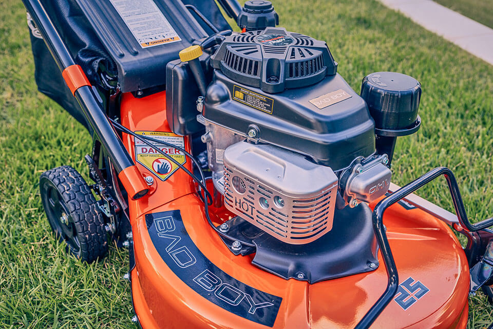 Self propelled walk online behind mower