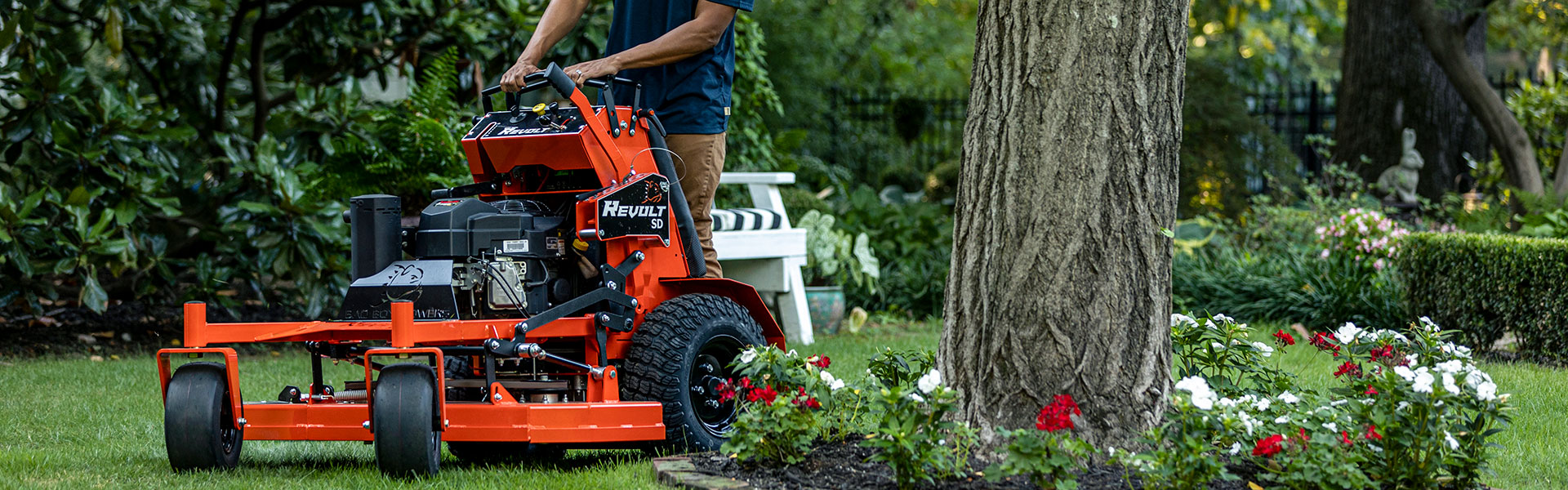 Stand on zero turn mower hot sale