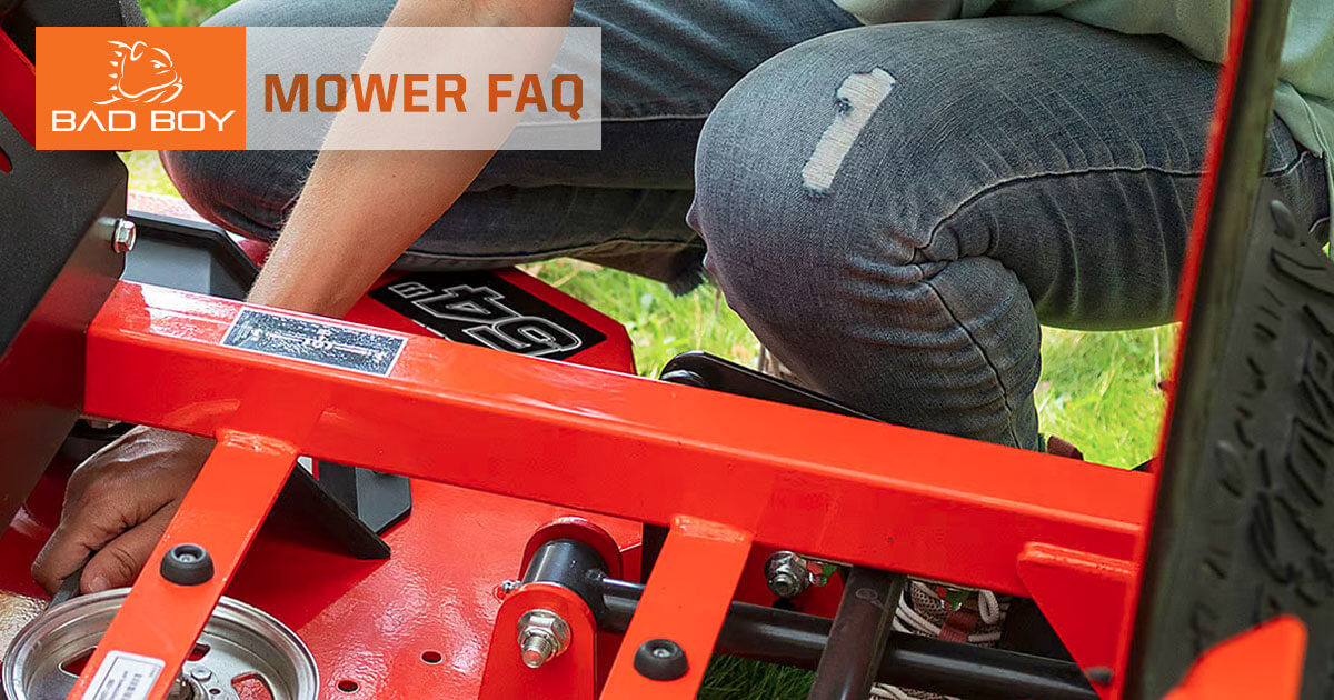 Bad boy 2024 mower troubleshooting