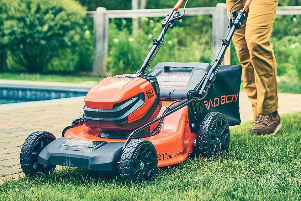 Battery powered commercial discount mowers