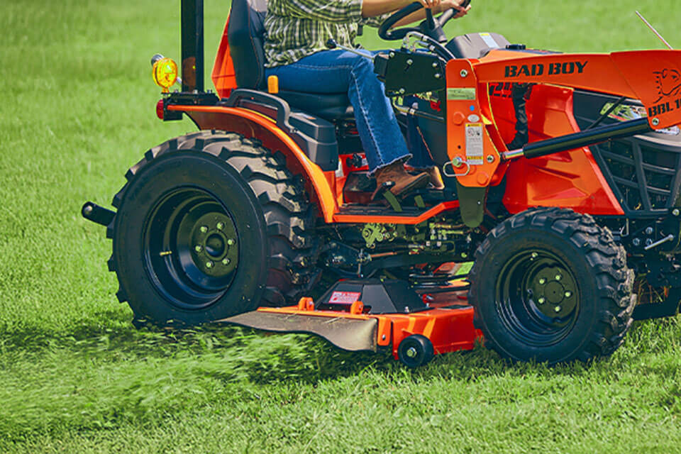 Optional Mid-Mount Mower Deck